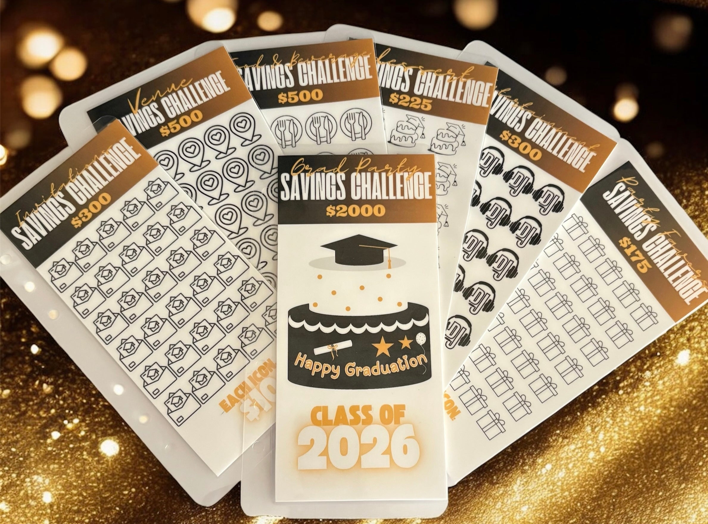 *Pre-Order: GENERAL High School Class of 2026 GRADUATION Savings Challenge (Envelopes Only / No Binder)